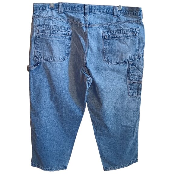 Vintage Men's Jeans 42x30 Faded Glory Carpenter Work Dungarees Y2K RN96236 - Picture 1 of 10
